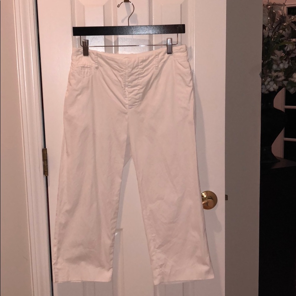TERET BANTINE White wide leg Capri pants SZ. EU 40